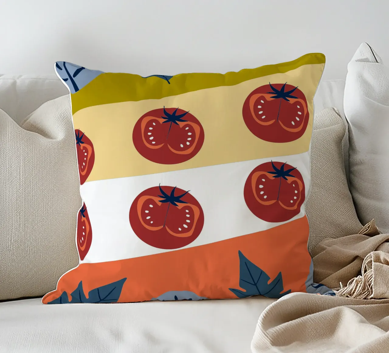 Tomate-Muster Kissen von TODAY'S SHOP