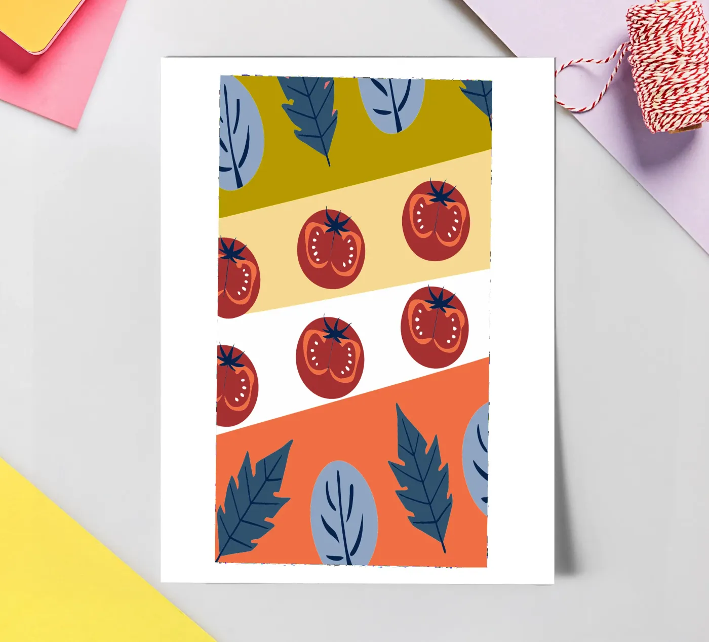 Tomato Pattern sticker sheet by TODAY'S SHOP