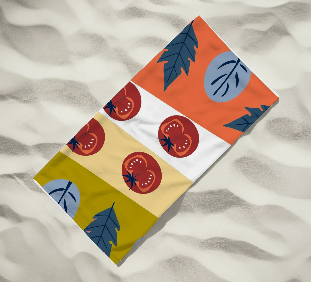 Tomato Pattern telo mare da TODAY'S SHOP