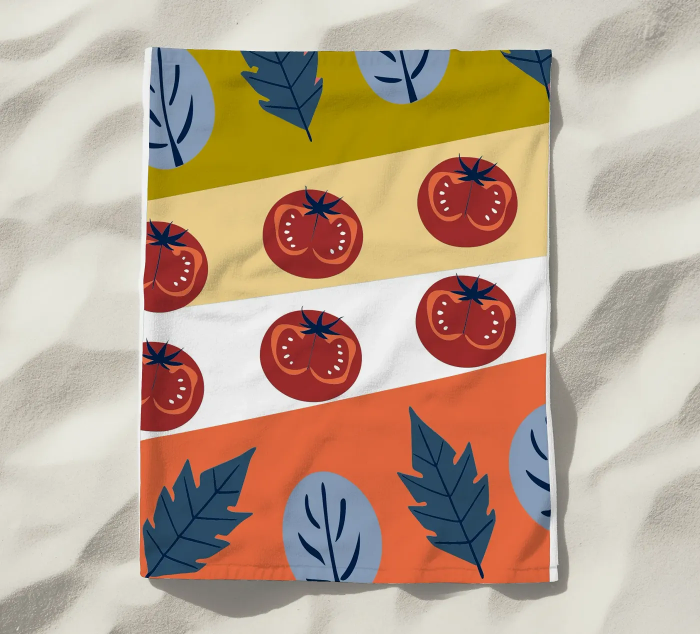 Tomatenpatroon strandhanddoek van TODAY'S SHOP