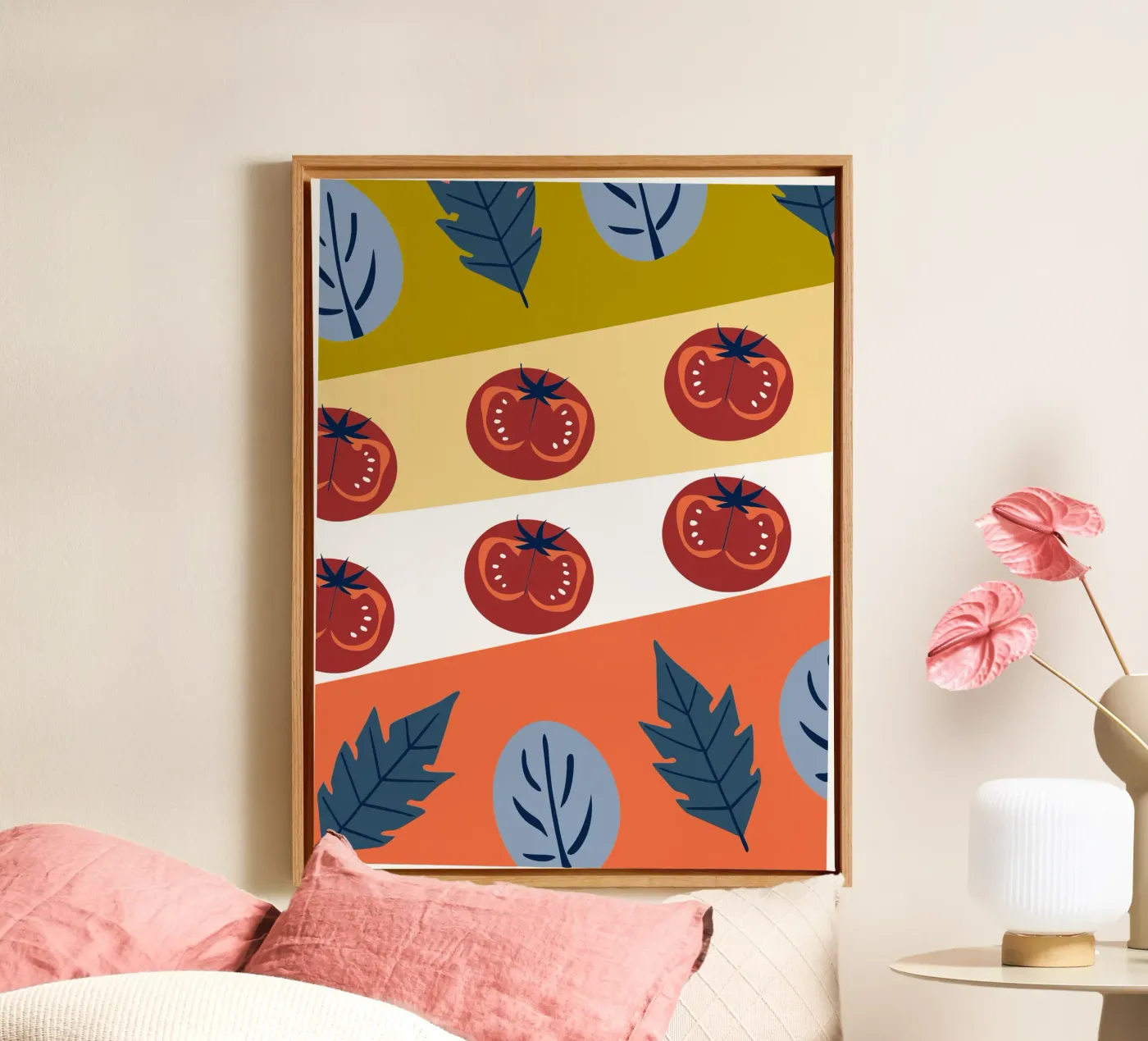 Tomatenpatroon canvas van TODAY'S SHOP