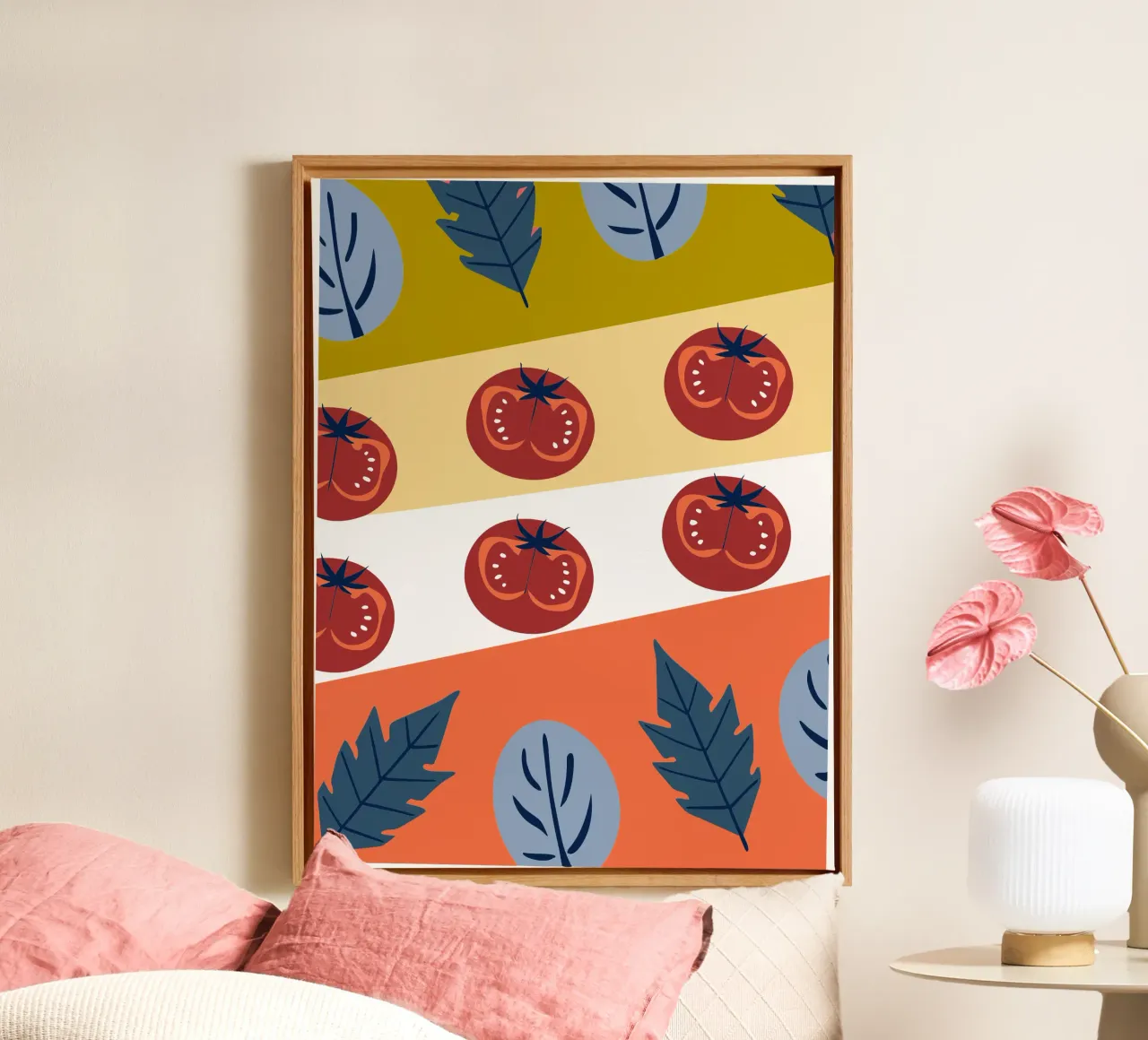 Tomato Pattern tela da TODAY'S SHOP