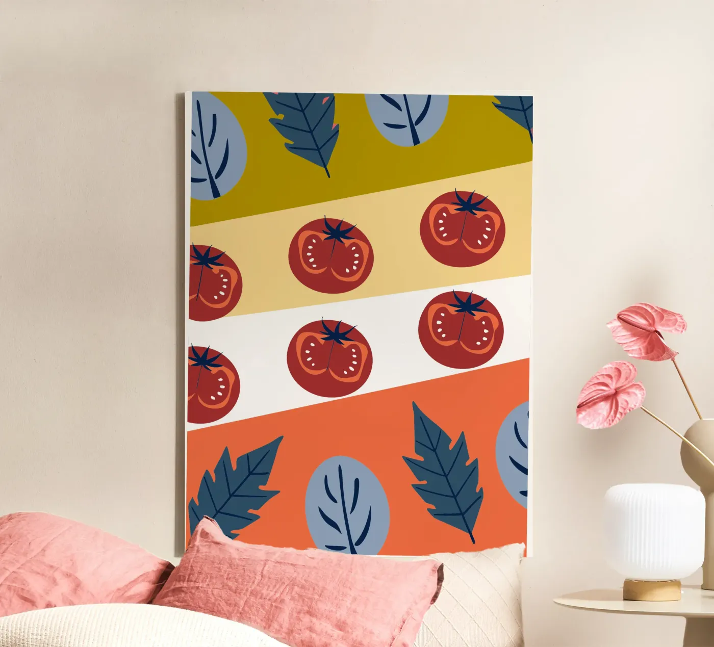 Tomatenpatroon canvas van TODAY'S SHOP