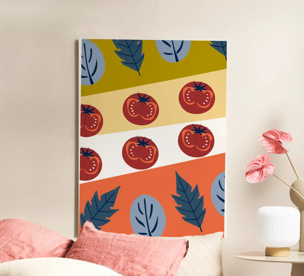 Tomato Pattern tela da TODAY'S SHOP