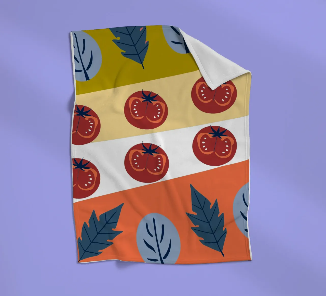 Tomato Pattern fleece blanket by TODAY'S SHOP