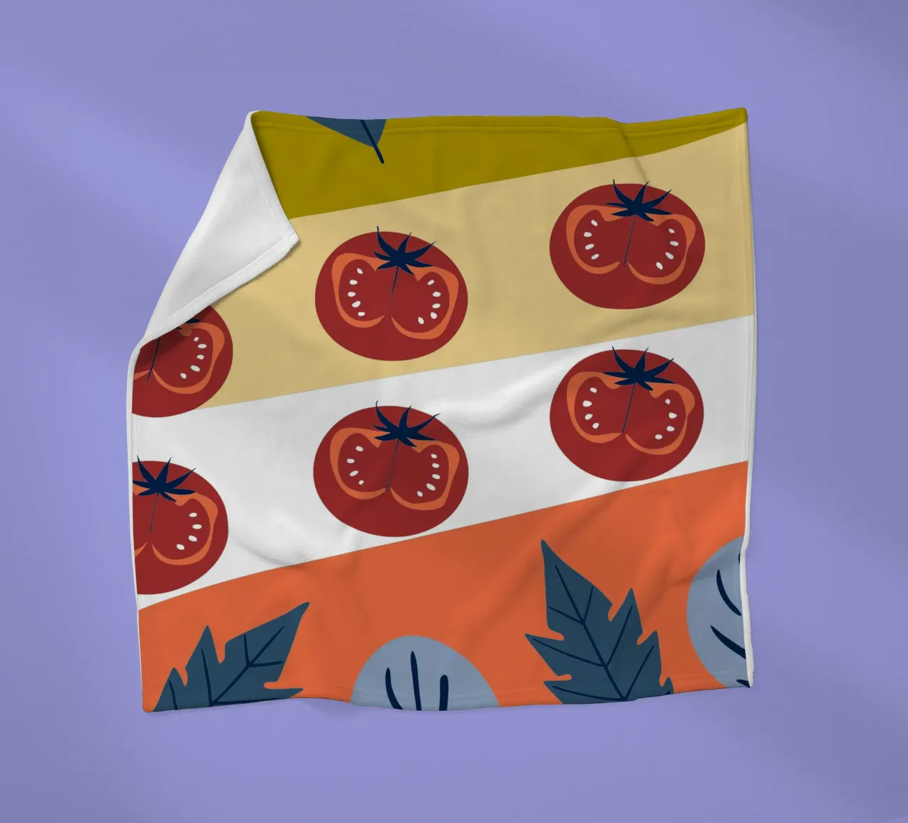 Tomato Pattern fleece blanket by TODAY'S SHOP