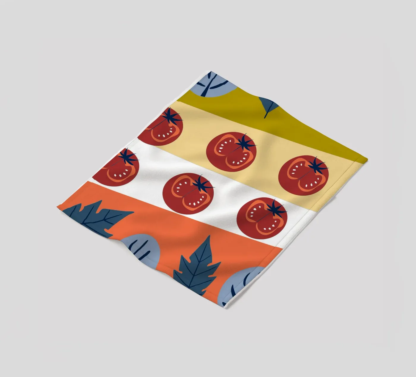 Tomato Pattern fleece blanket by TODAY'S SHOP