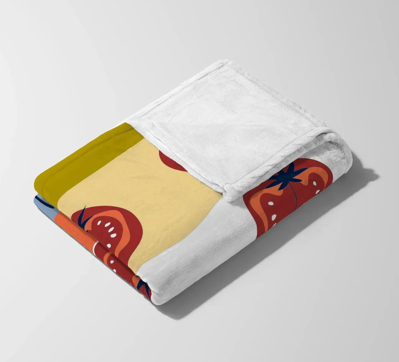 Tomato Pattern fleece blanket by TODAY'S SHOP
