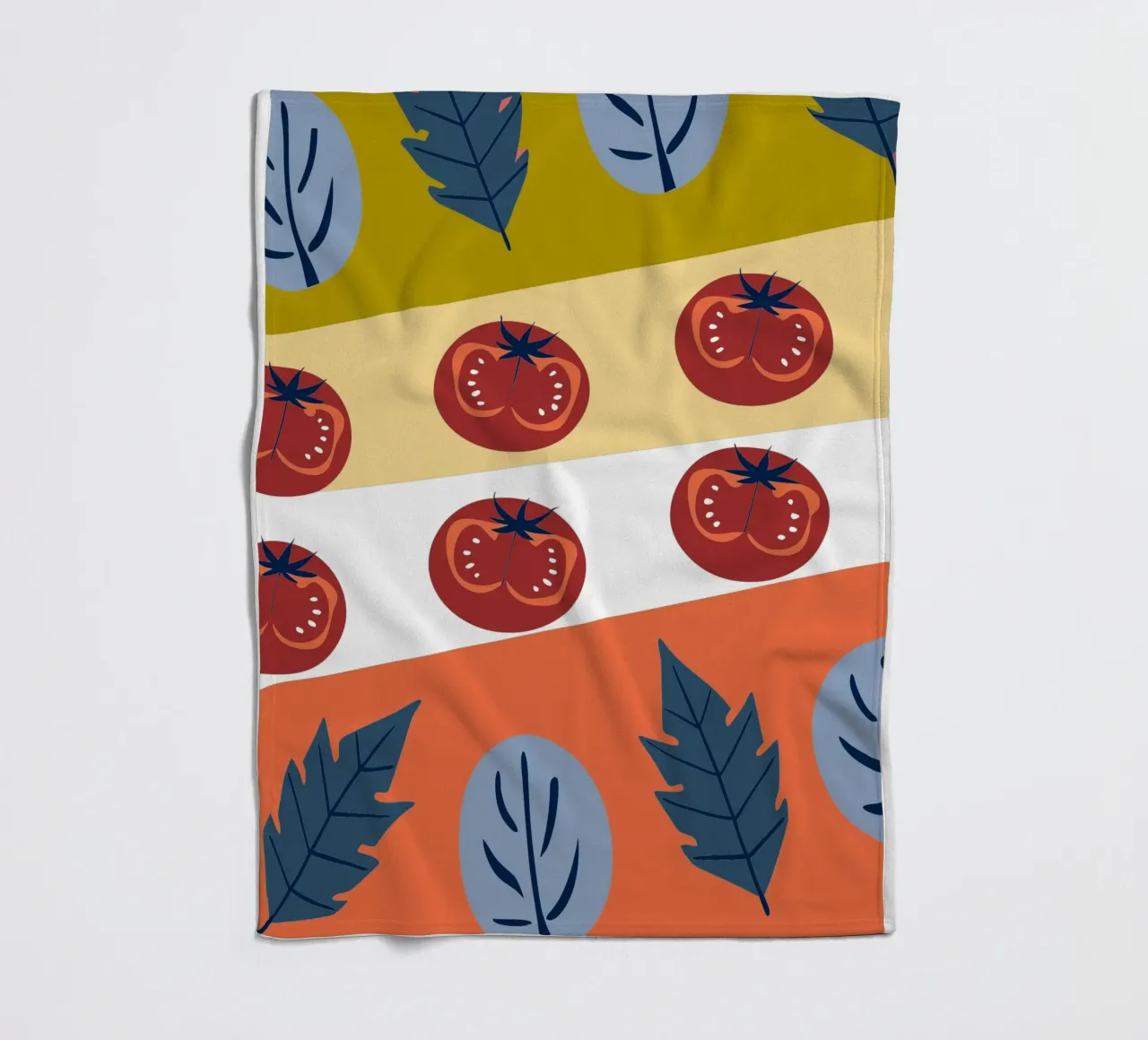 Tomato Pattern fleece blanket by TODAY'S SHOP