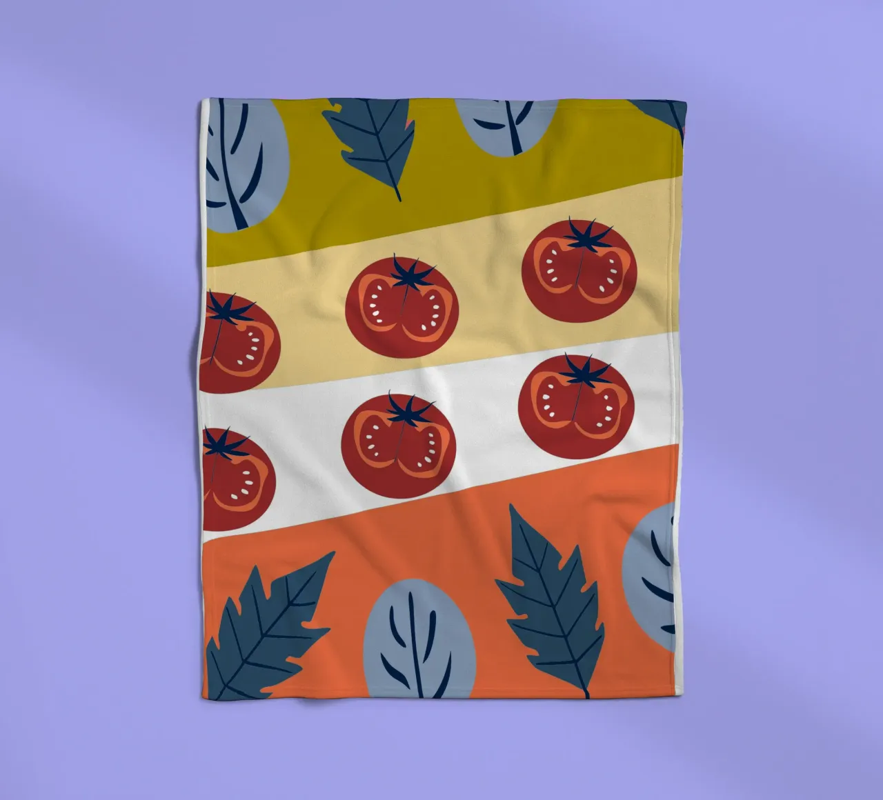 Tomato Pattern fleece blanket by TODAY'S SHOP