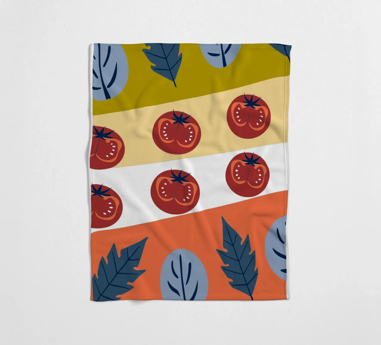Tomato Pattern fleece blanket by TODAY'S SHOP