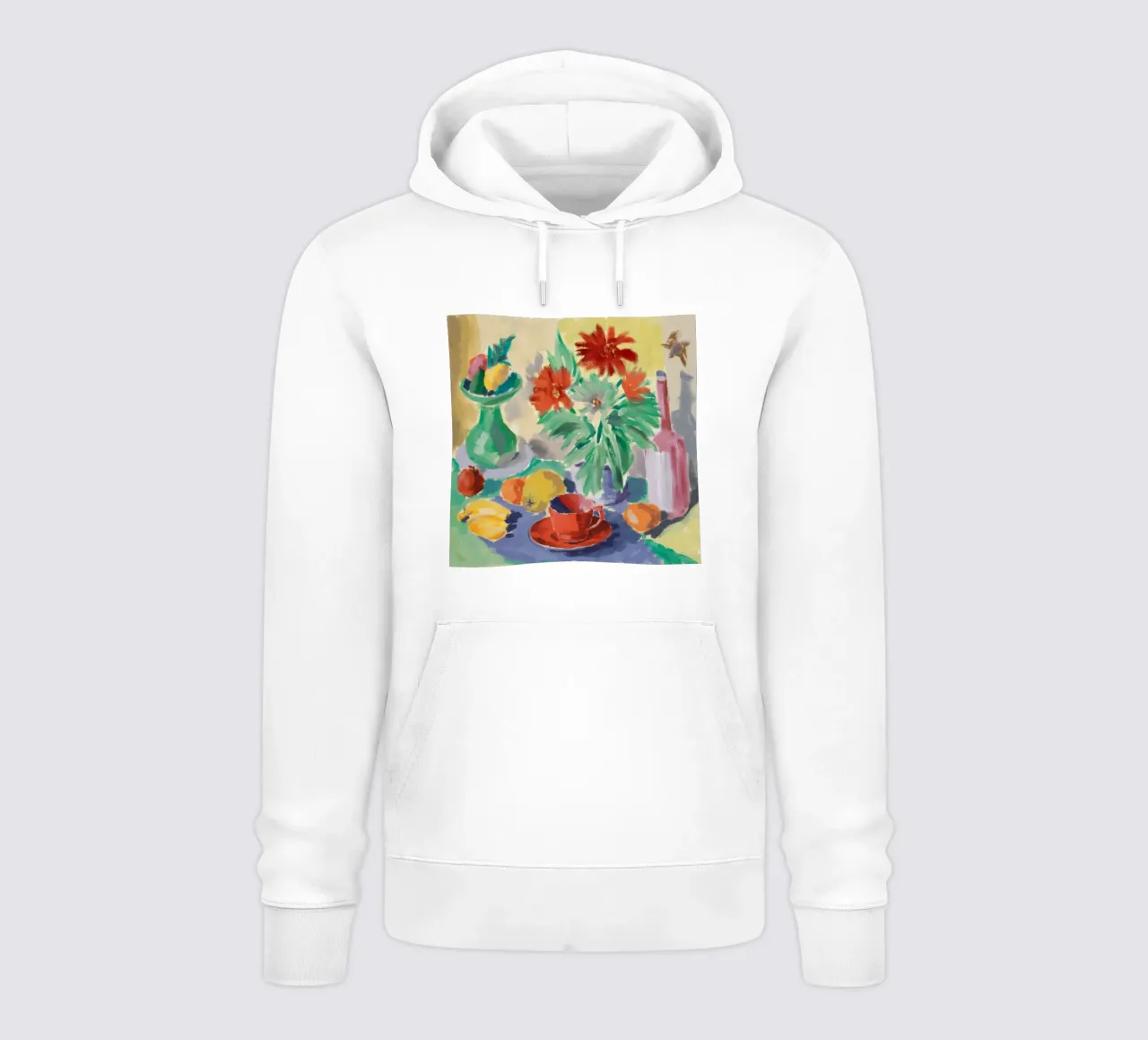 Petali rossi di quiete felpa con cappuccio da Mystic Grain