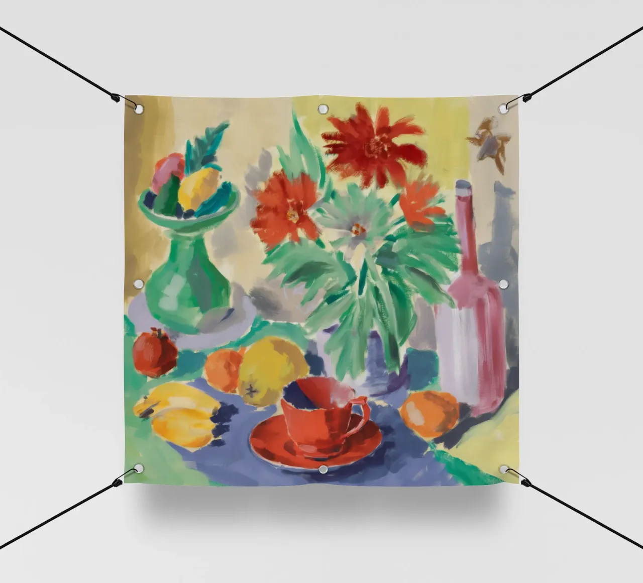 Petali rossi di quiete telo in pvc da Mystic Grain