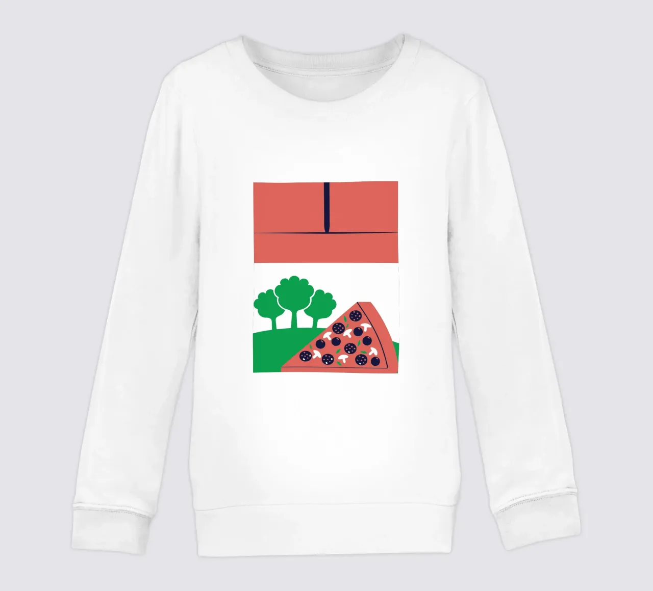 Pizza moderna felpa bambino da TODAY'S SHOP