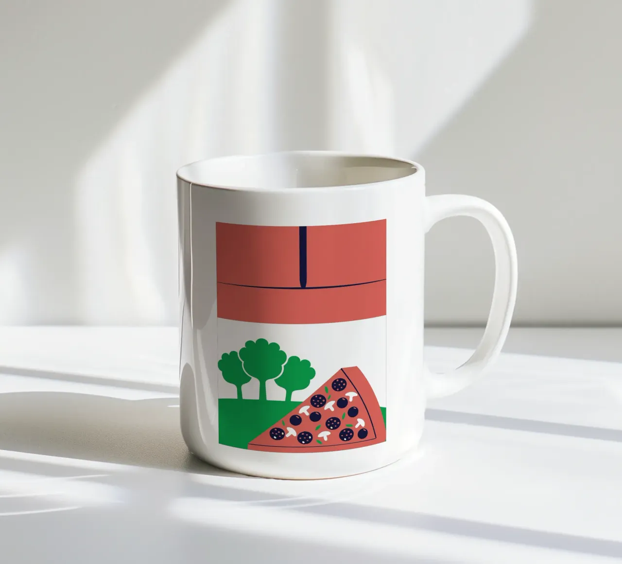 Pizza moderna tazza in ceramica da TODAY'S SHOP