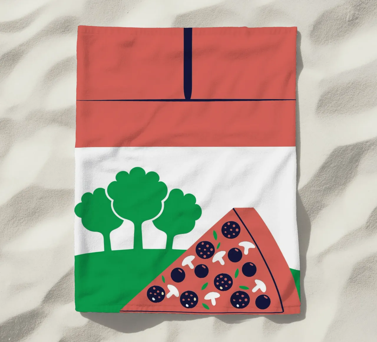 Pizza moderna telo mare da TODAY'S SHOP