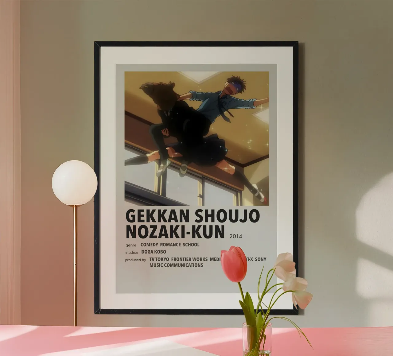 GEKKAN SHOUJO NOZAKI-KUN  2014 carta hahnemühle da Totoya
