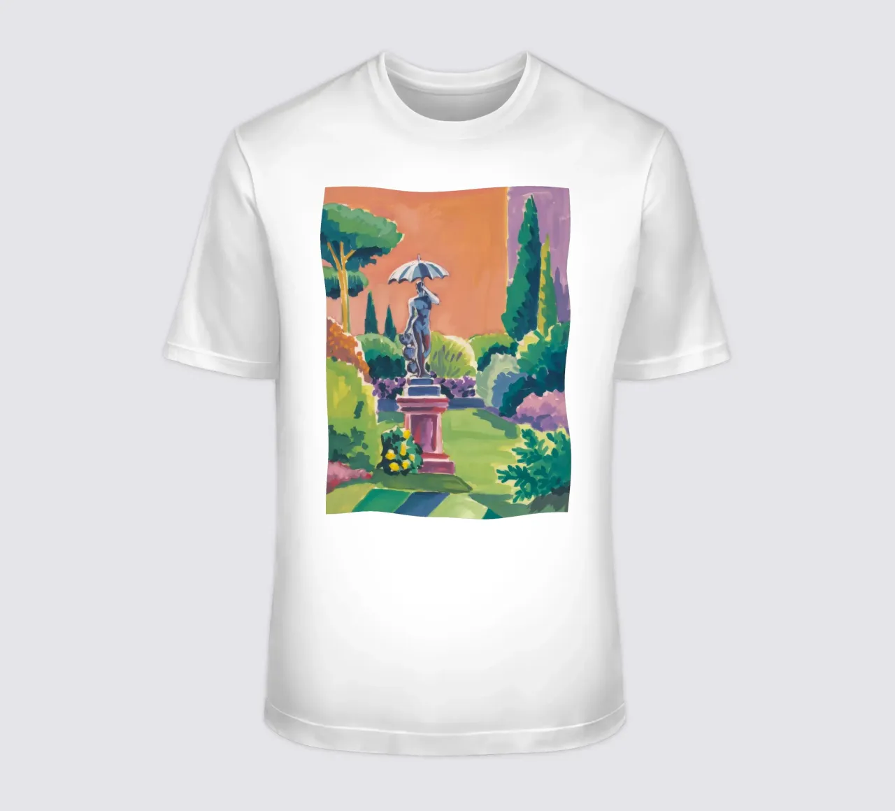 Statua della pace in giardino t-shirt da Mystic Grain