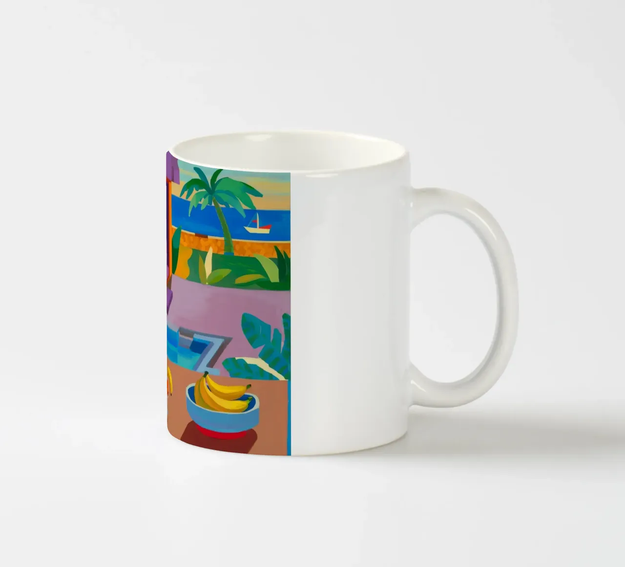 Mattina di frutta a bordo piscina tazza in ceramica da Mystic Grain