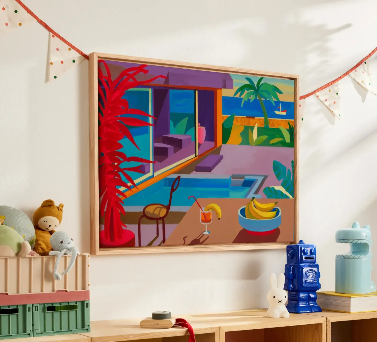 Poolside Fruit Morning acrylic glass by Mystic Grain