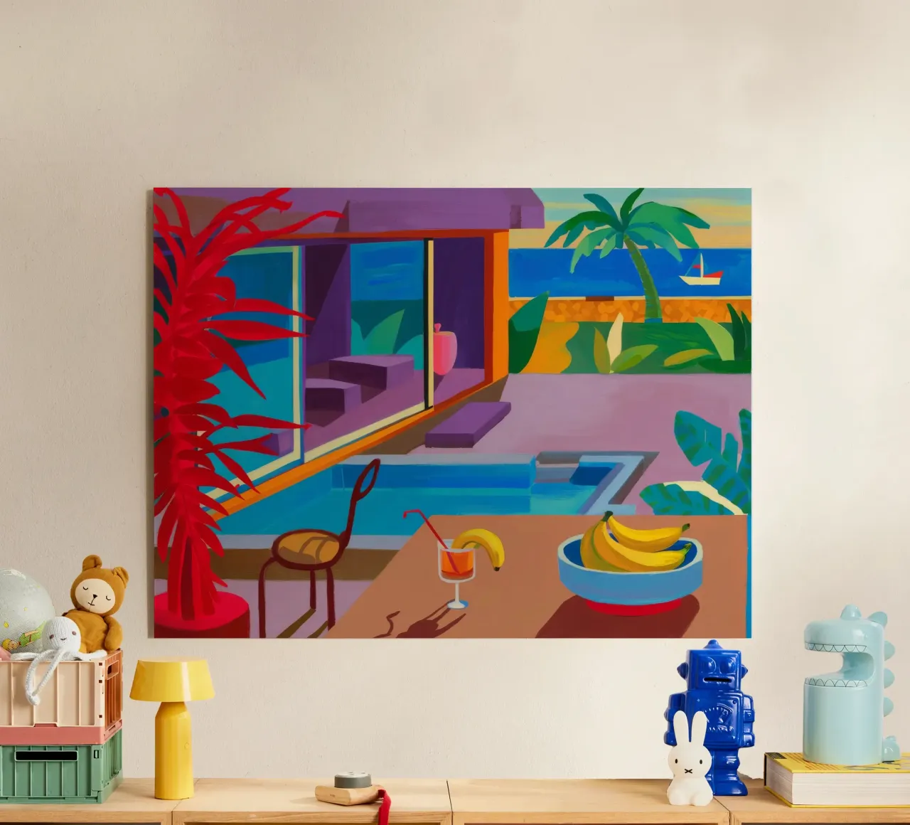 Poolside Fruit Morning acrylic glass by Mystic Grain