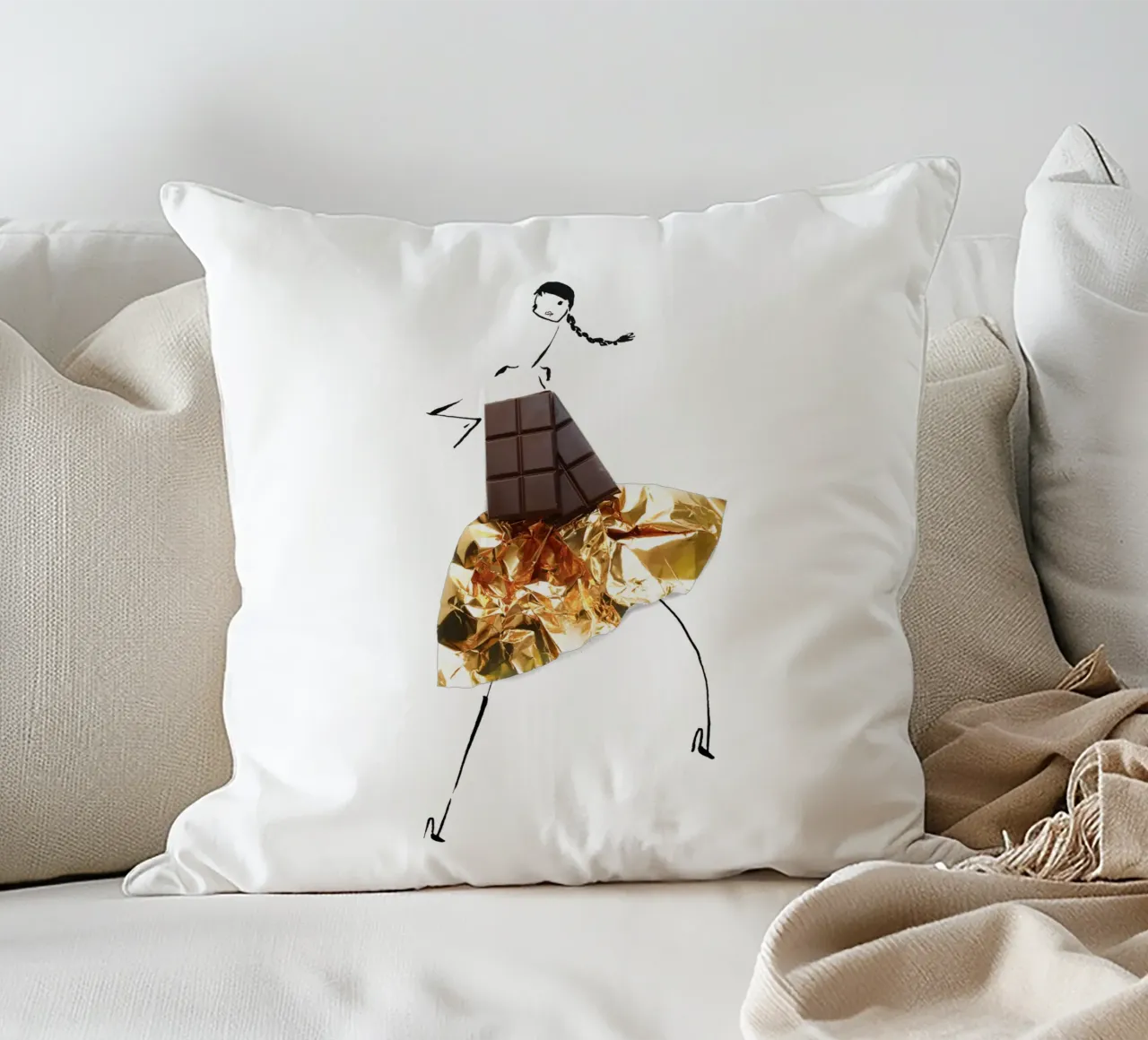 Chocolate cuscino da Gretchen Roehrs