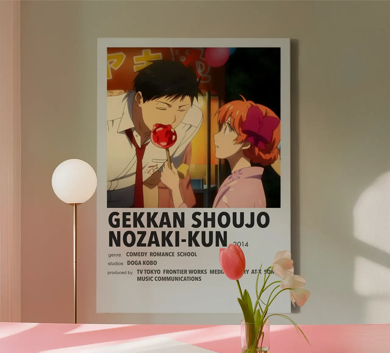 GEKKAN SHOUJO NOZAKI-KUN  2014 tela con Cornice a cassetta da Totoya