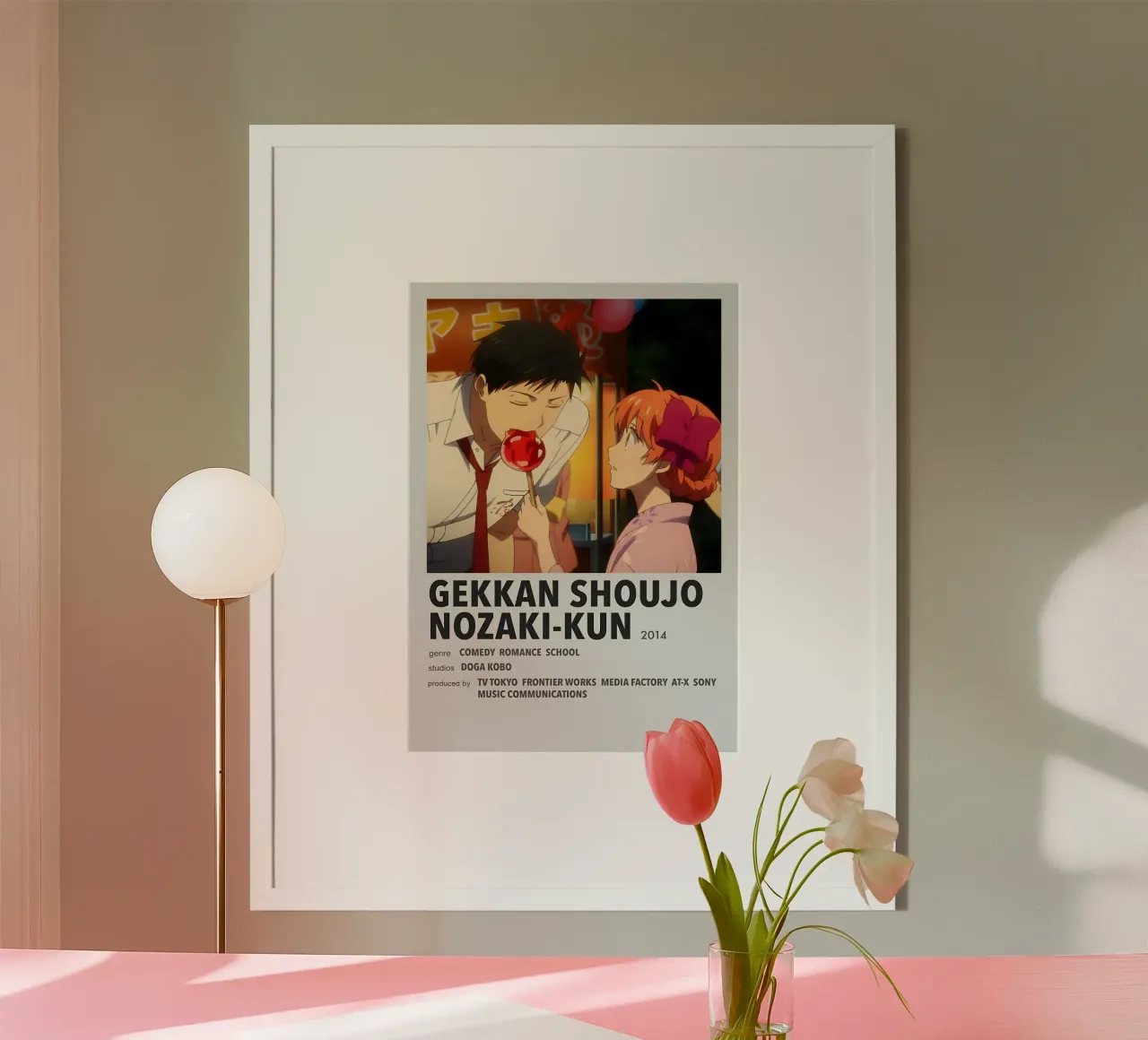 GEKKAN SHOUJO NOZAKI-KUN  2014 carta hahnemühle da Totoya