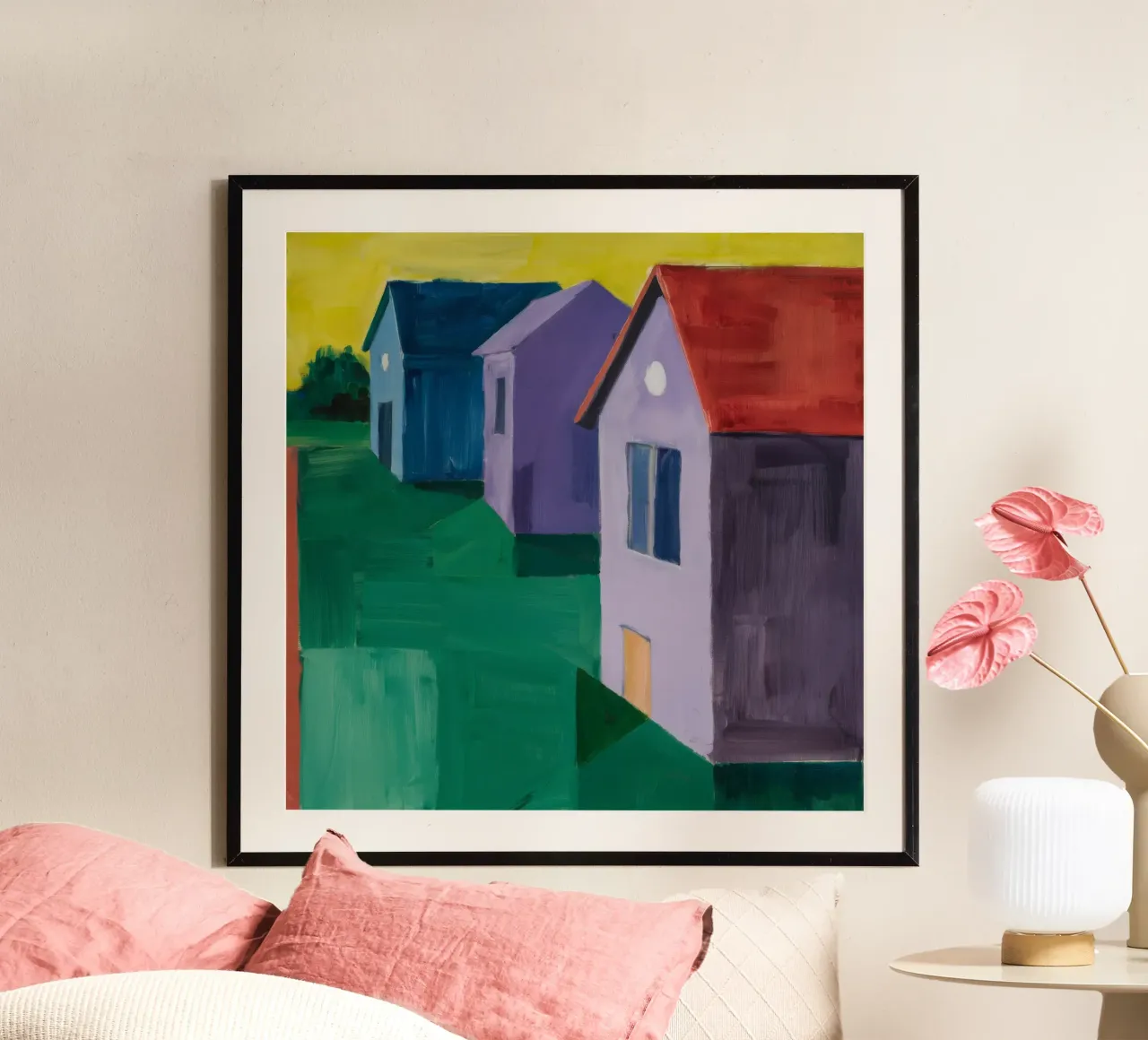 Evening Village Block hahnemühle by Mystic Grain