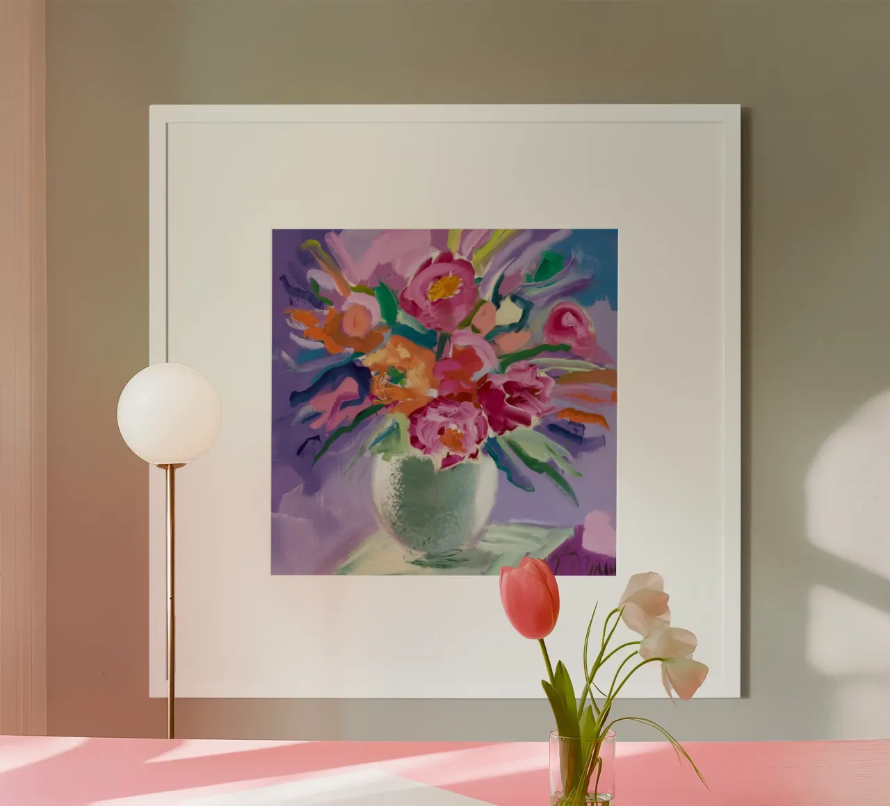 Colore della peonia in fiore poster da Mystic Grain