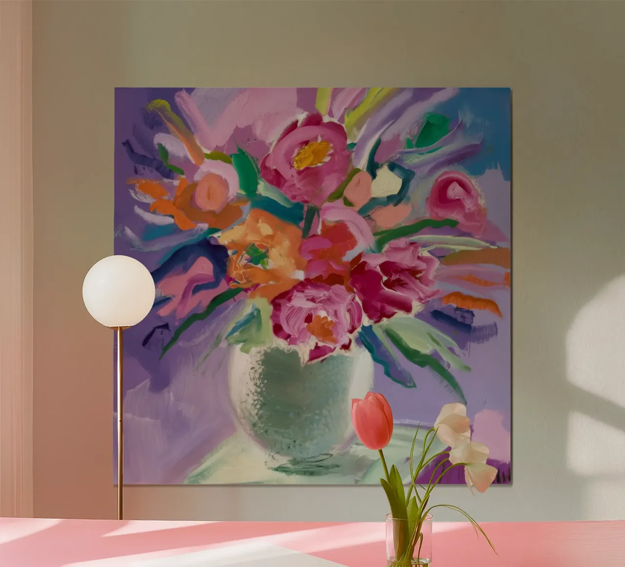 Colore della peonia in fiore poster da Mystic Grain