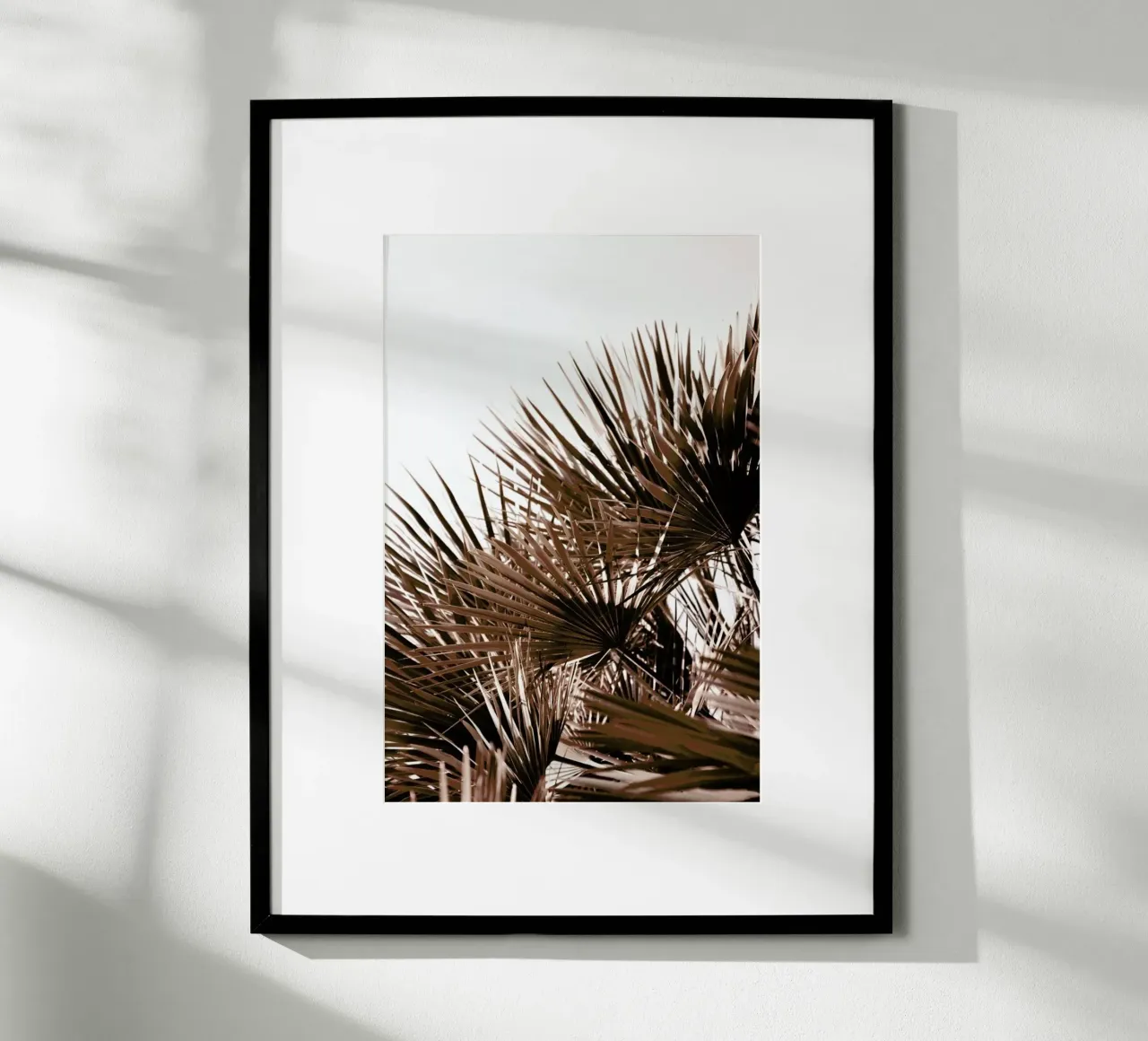 Gorgeous Golden Sunset Palm Leafes Poster von Studio Nahili