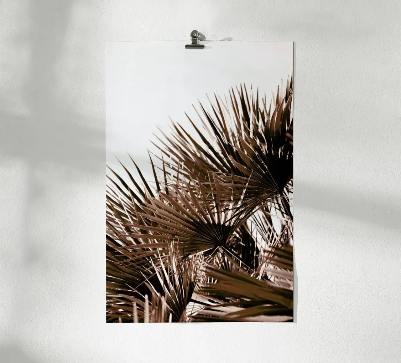 Gorgeous Golden Sunset Palm Leafes carta hahnemühle da Studio Nahili