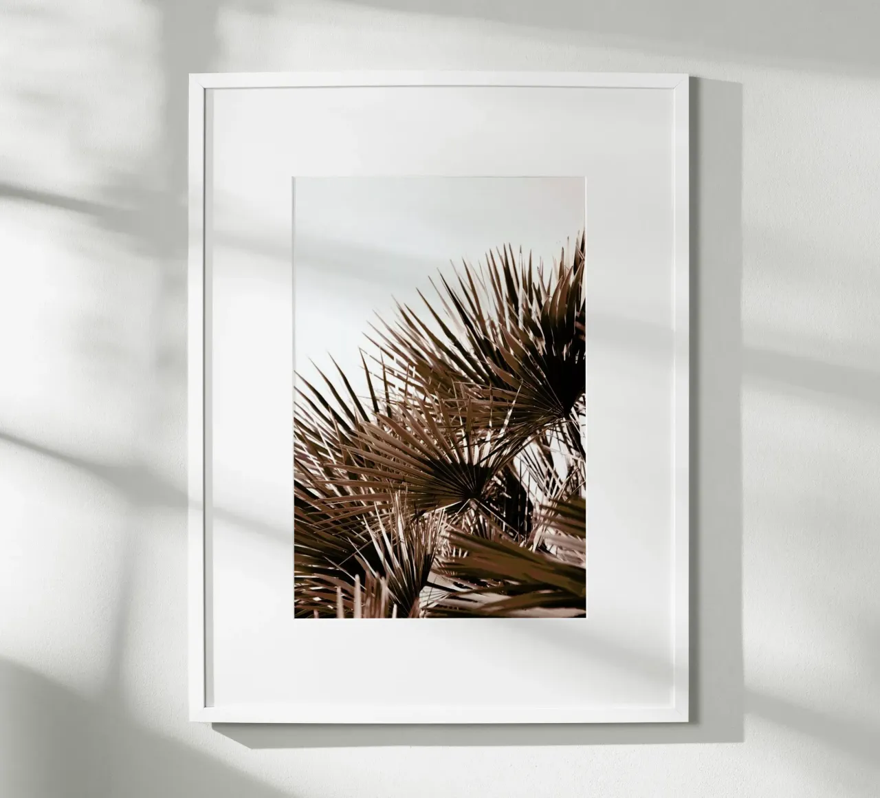 Gorgeous Golden Sunset Palm Leafes Poster von Studio Nahili
