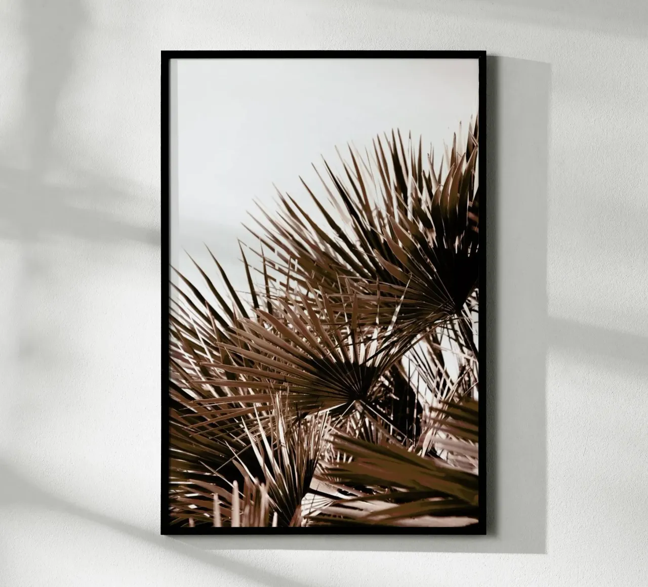 Gorgeous Golden Sunset Palm Leafes carta hahnemühle da Studio Nahili