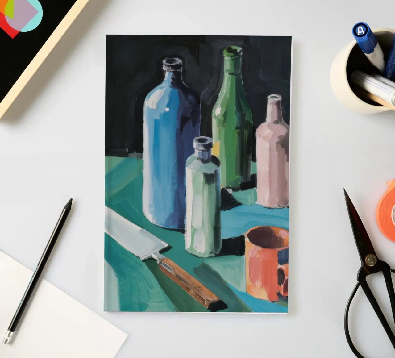 Bottles and Blade notebook by Mystic Grain