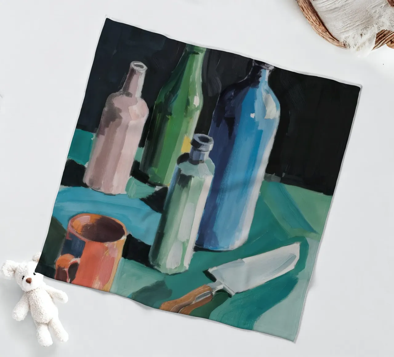 Bouteilles et lames plaid polaire de Mystic Grain