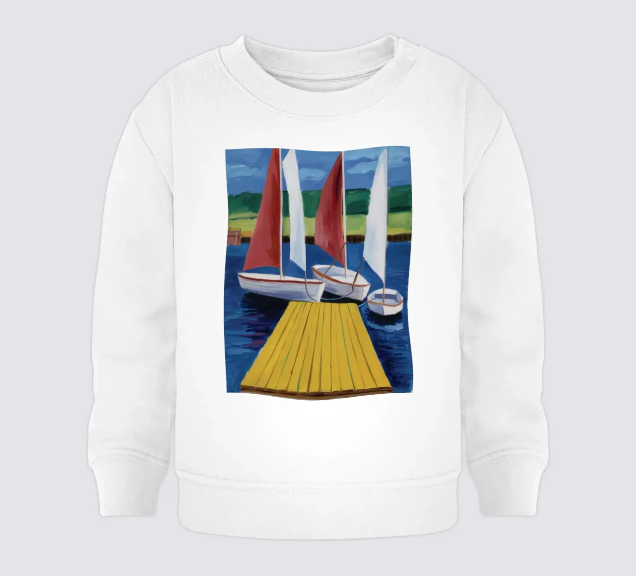 Velero Muelle Calma sudadera de bebé de Mystic Grain