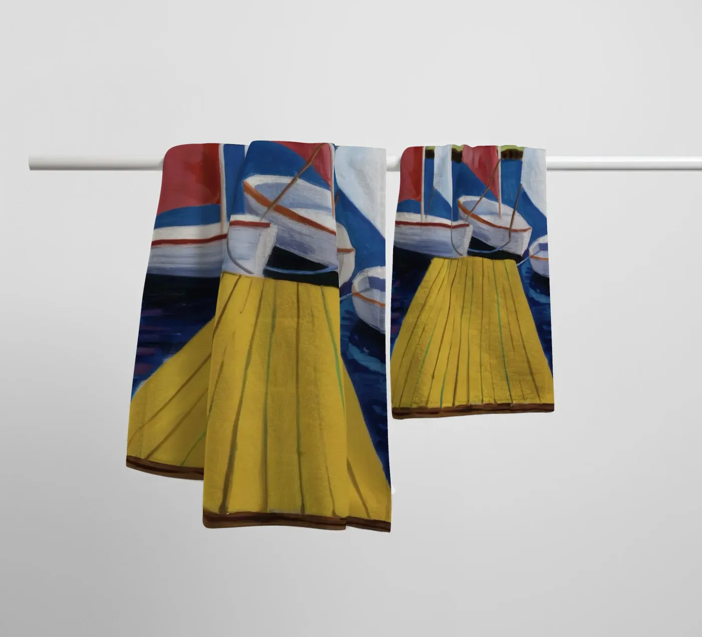 Sailboat Dock Calm serviette de bain de Mystic Grain