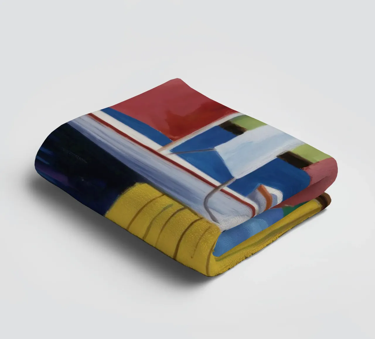 Zeilboot Dock Rust badhanddoek van Mystic Grain