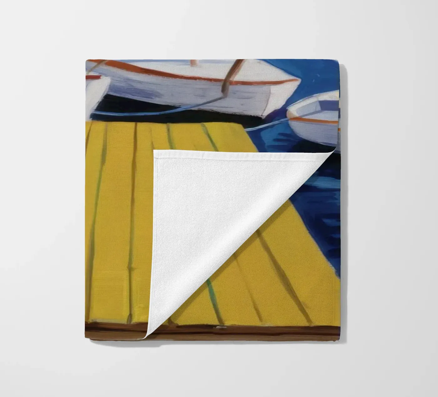 Zeilboot Dock Rust strandhanddoek van Mystic Grain