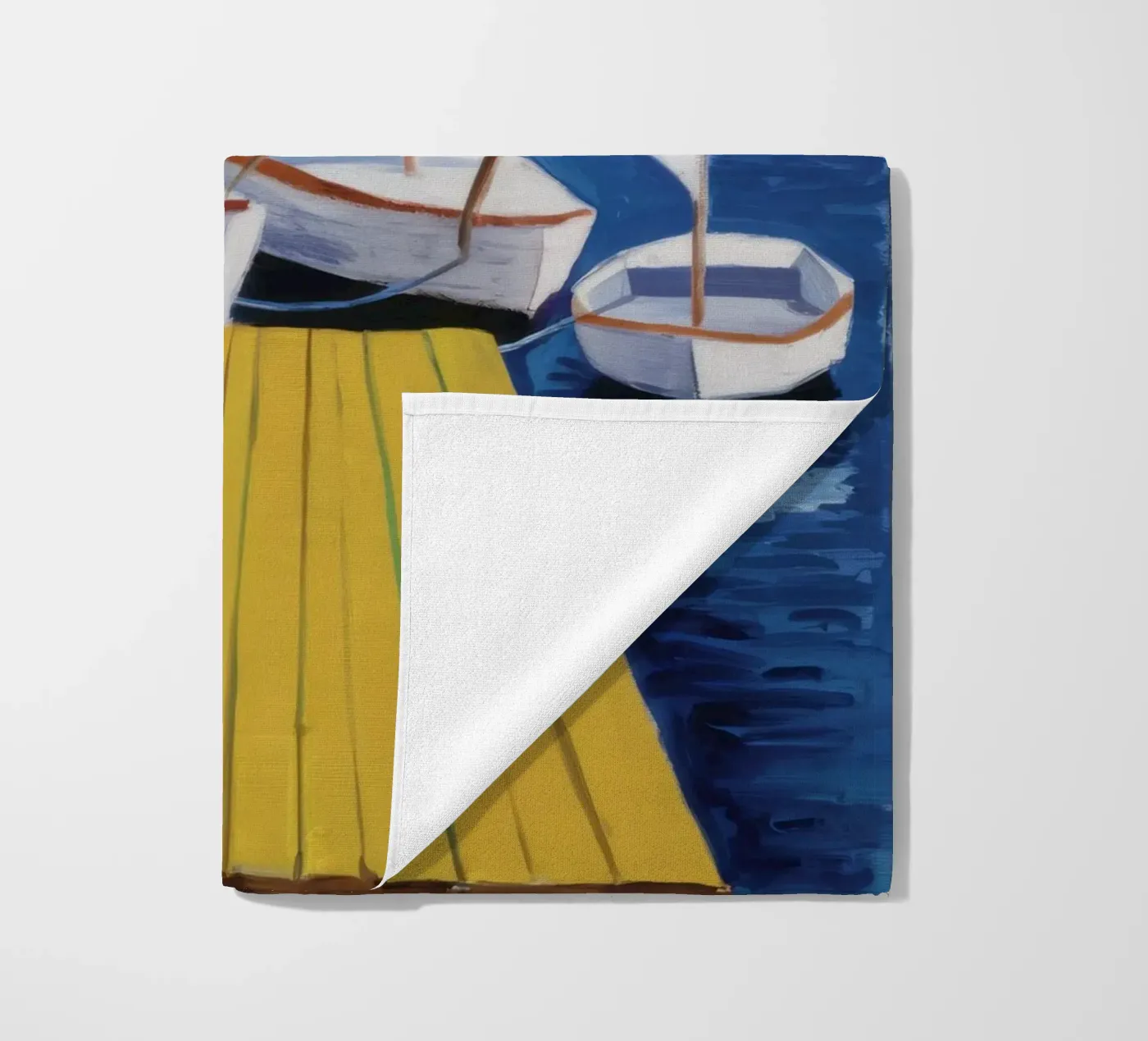 Zeilboot Dock Rust strandhanddoek van Mystic Grain