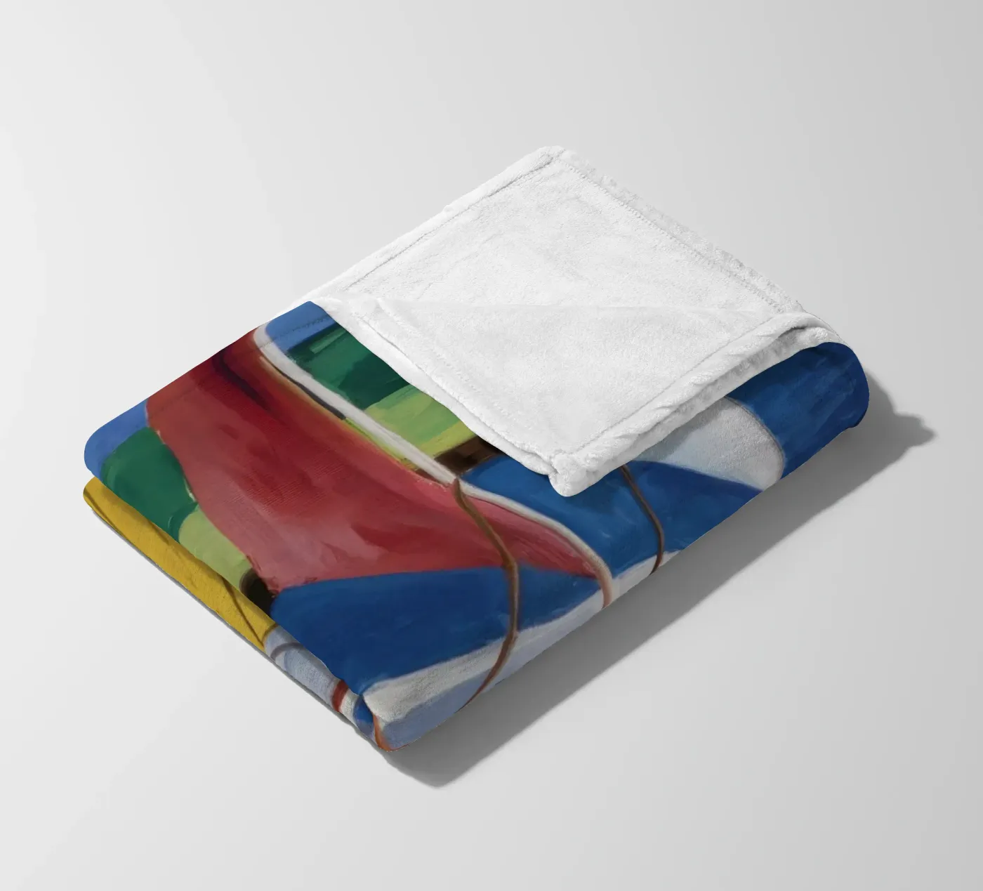 Sailboat Dock Calm Fleecedecke von Mystic Grain