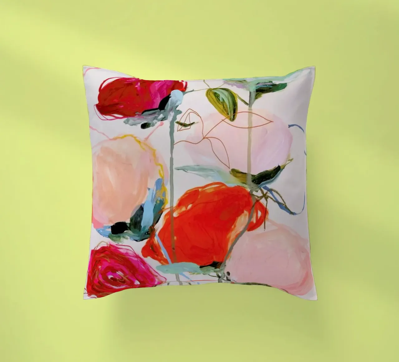 Bloom Series Time Leighviner Web Kissen von Leigh Viner