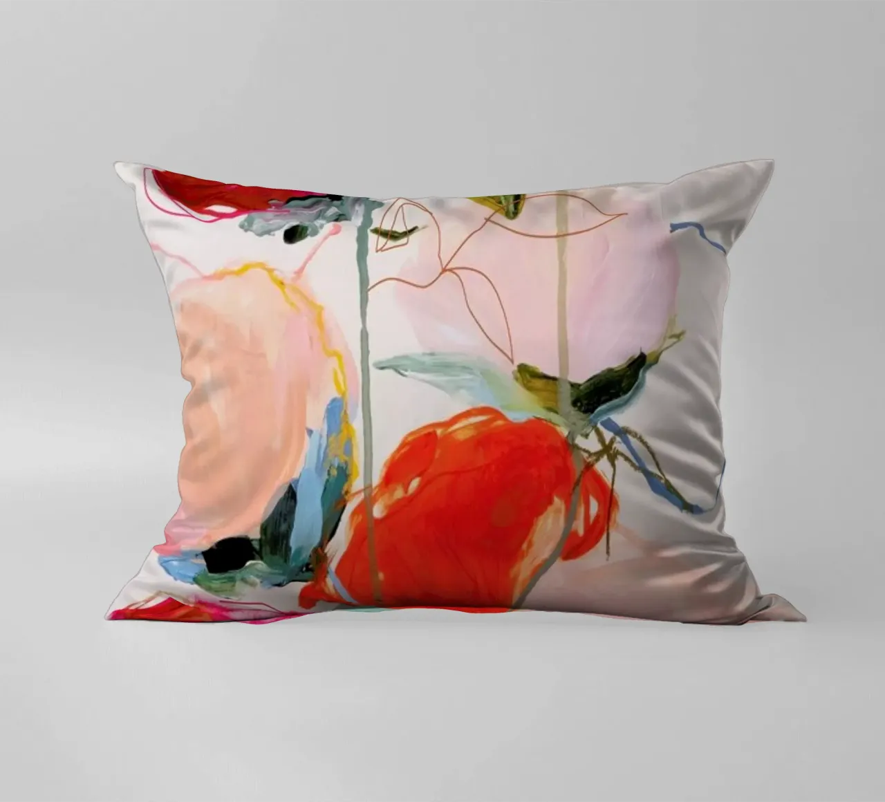 Bloom Series Time Leighviner Web Kissen von Leigh Viner