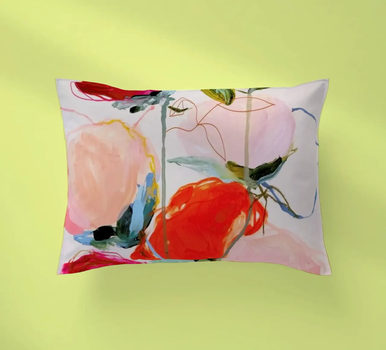 Bloom Series Time Leighviner Web Kissen von Leigh Viner