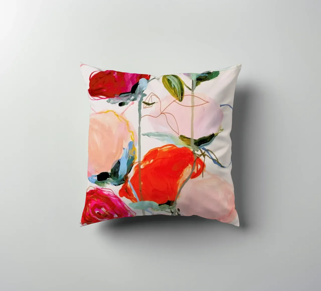Bloom Series Time Leighviner Web Kissen von Leigh Viner
