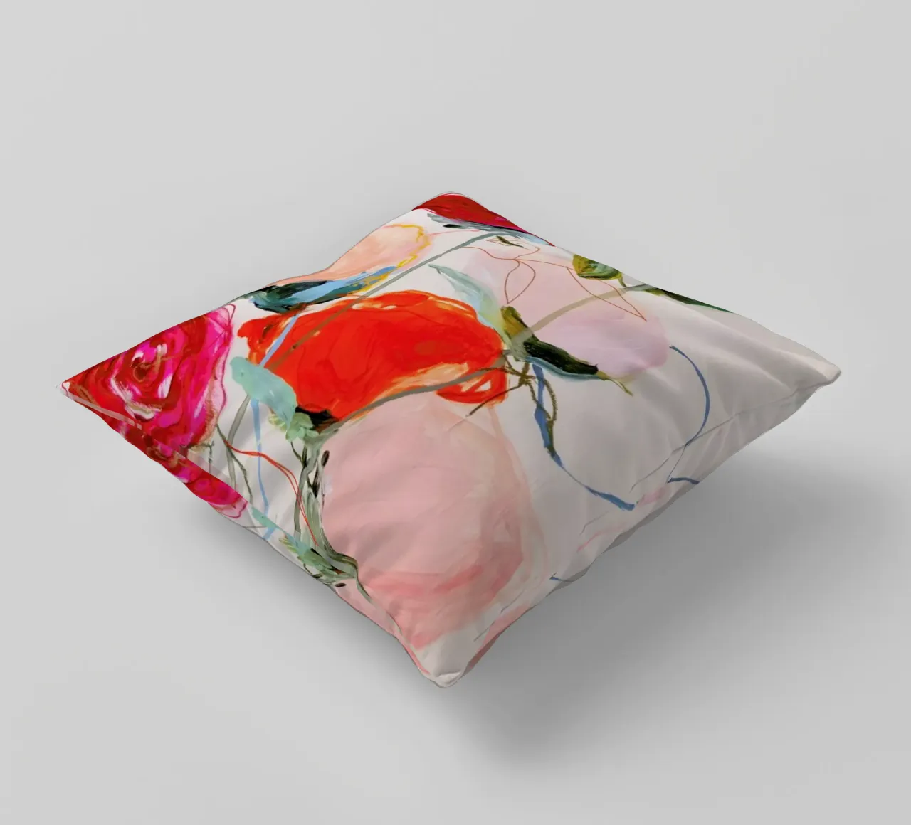 Bloom Series Time Leighviner Web Kissen von Leigh Viner