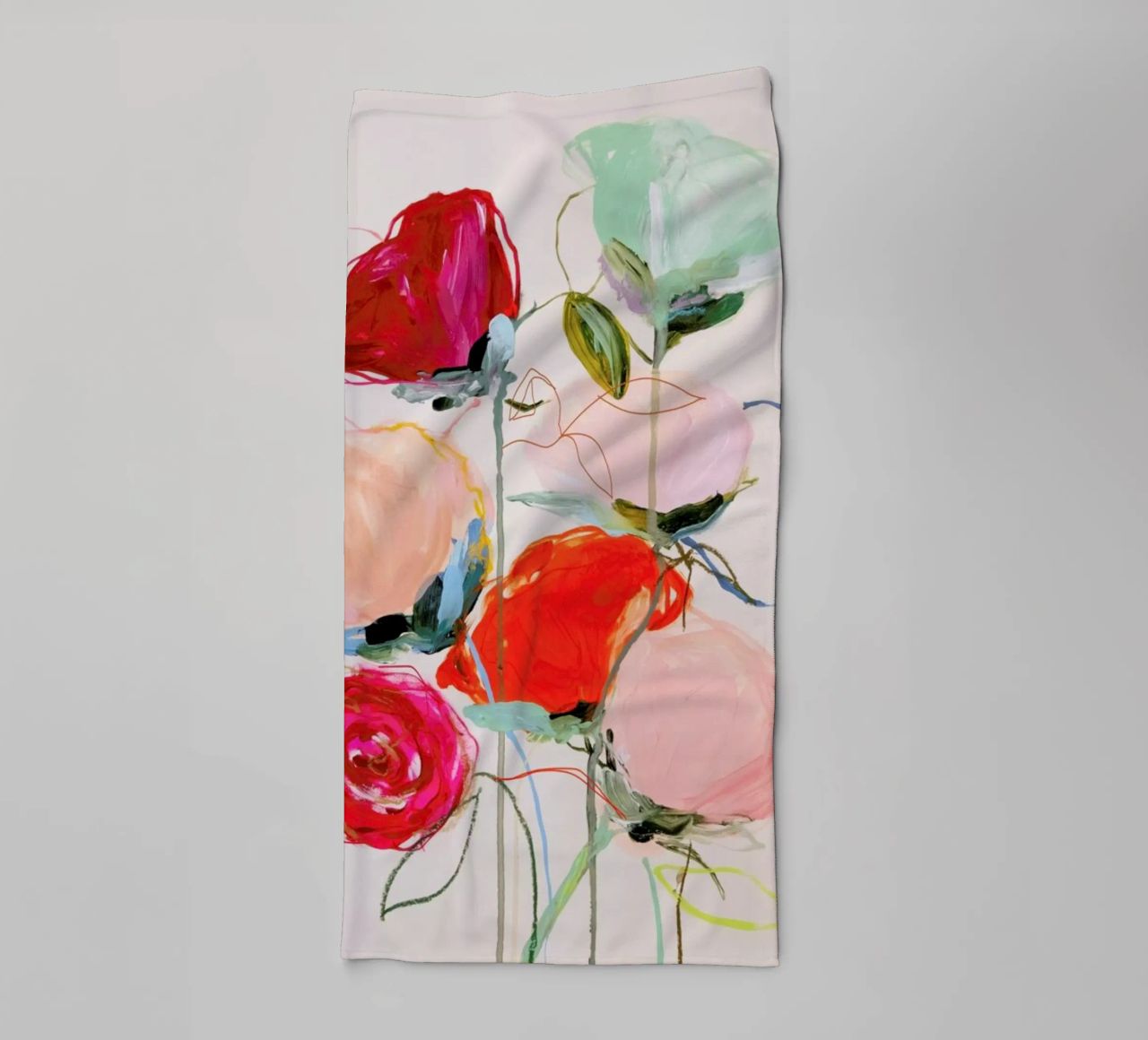 Bloom Series Time Leighviner Web Handtuch von Leigh Viner