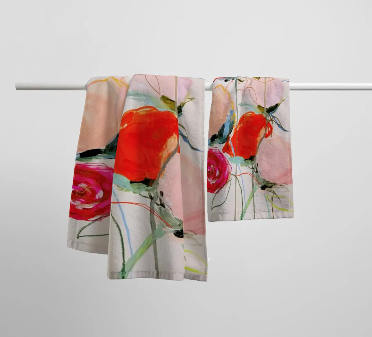 Bloom Series Time Leighviner Web asciugamano da bagno da Leigh Viner